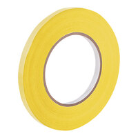 Tach-It 38-180 0.375" x 180 Yard Yellow UPVC Bag Sealing Tape for E-3, E-7R, E-7R-SS, and 3235 - 12/Pack