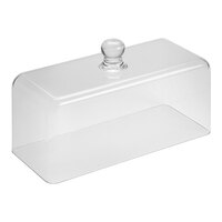 American Metalcraft Lift 13 1/2" x 5 7/8" x 8" Clear Polycarbonate Dome Cover / Cloche LFTD135