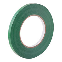 Tach-It 38-180 0.375" x 180 Yard Green UPVC Bag Sealing Tape for E-3, E-7R, E-7R-SS, and 3235 - 12/Pack