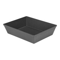 LloydPans 18" x 12" x 1 1/2" Hard Coat Anodized Aluminum Sicilian-Style Pizza Pan with Pre-Seasoned Tuff-Kote® Finish H76F-12X18X1.5-PSTK