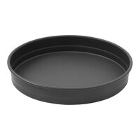 LloydPans 16" x 1 1/2" Heavy Weight Aluminum Straight Sided Stackable Deep Dish Pizza Pan with Pre-Seasoned Tuff-Kote® Finish HSSR-16X1.5-PSTK