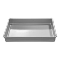 LloydPans 13" x 9" x 2" Aluminum Deep Dish Rectangle Pizza Pan with Silver-Kote Finish RCT-15121-SK