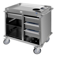 Cadco MobileServ 40 5/8" x 26 1/2" Rear-Loading Beverage Cart BC-4