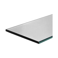 UDIZINE WBSH18CL-5 24" x 10" x 3/16" Clear Tempered Glass Shelf for Retail Clothing Displays - 5/Pack