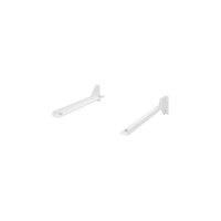 UDIZINE WBVR115WH Vertik White Shelf Bracket Set for 10" - 12" Wood or Glass Shelf