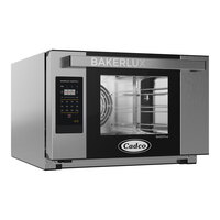 Cadco Bakerlux Station XAFT-03HS-GD 3-Shelf Half Size Heavy-Duty Digital Countertop Convection Oven with GO Control Panel - 120V