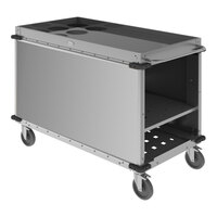 Cadco MobileServ 55 3/4" x 28 1/8" Large Side-Loading Beverage Cart BC-3