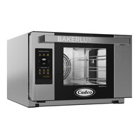 Cadco Bakerlux Station XAFT-03HS-TD 3-Shelf Half Size Heavy-Duty Digital Countertop Convection Oven with Touch Control Panel - 208-240V