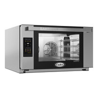 Cadco Bakerlux Station XAFT-04FS-TD 4-Shelf Full Size Heavy-Duty Digital Countertop Convection Oven with Touch Control Panel - 208-240V