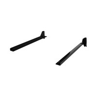 UDIZINE WBVR116DB Vertik Black Shelf Bracket Set for 14" - 16" Wood or Glass Shelf