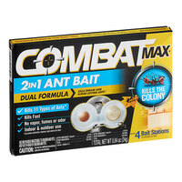 Combat Max® DIA07172 4-Pack 2-in-1 Ant Bait