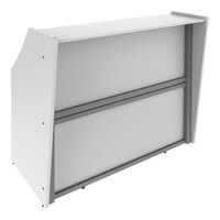 Linea Italia 48" x 27" x 45" White Laminate Reception Desk / Counter