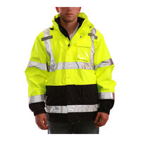 Tingley Icon 3.1 Type R Class 3 Hi-Vis Lime Jacket with Black Panels and Phase 1 Jacket Liner J24172.LG - Large