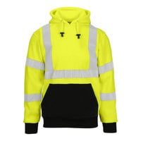 Tingley Job Sight Type R Class 3 Hi-Vis Lime Pullover Sweatshirt S78322.SM - Small