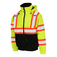 Tingley Bomber II Type R Class 3 X-Back Hi-Vis Lime Jacket with Black Panel J26122C.2X - 2X