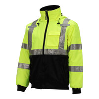Tingley Bomber Type R Class 3 Hi-Vis Lime Jacket with Black Panels J26002.3X - 3X
