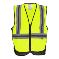 Tingley Type R Class 2 Hi-Vis Lime Mesh Safety Vest with X-Back Reflective Tape V73422C.4X-5X - 4X / 5X