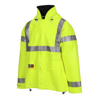 Tingley Eclipse Type R Class 3 Hi-Vis Lime Jacket with Quad-Hazard Protection J44122.5X - 5X