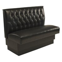 American Tables & Seating 30" Long Single Deuce Button Tufted Back Booth - 48" High