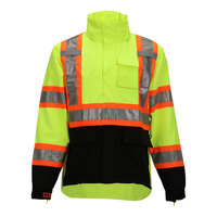 Tingley Icon Type R Class 3 X-Back Hi-Vis Lime Jacket with Black Panels J24122C.3X - 3X