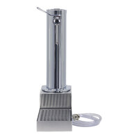 Micro Matic DS531CL-W Polished 304 Stainless Steel 1-Tap Wine Draft Tower with Removable Drip Tray - 3" Column