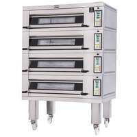 Doyon 2T4 Artisan 4 Stone 37 1/2" Deck Oven - 8 Pan Capacity, 208V, 3 Phase