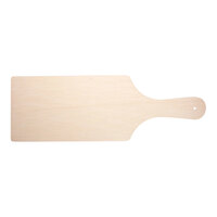 VerTerra 10" x 5" Medium Rectangular Compostable Single-Use Balsa Wood Cheese Board - 100/Case