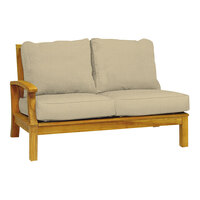 Three Birds Casual Monterey Teak Sand Left Side Facing Settee