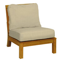 Three Birds Casual Monterey Teak Sand Armless Sectional Chair