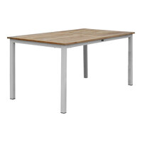 Three Birds Casual SoHo 72" Rectangular Counter Height Teak Dining Table