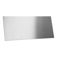 Western Fabricating 4 3/4" x 96" 18 Gauge Stainless Steel Flat Wall Base with #4 Brushed Finish 304-SSTL-FIN4-WB475-96