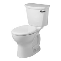 American Standard Cadet PRO Right Height 215BA005.020 White Vitreous China Floor-Mount Chair Height Round Toilet with 12" Rough-In and Right-Handed Lever - 1.6 GPF
