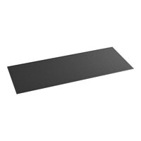 Lavex Water Absorbent 4' x 10' Black Waffle Indoor Entrance Mat - 3/8" Thick