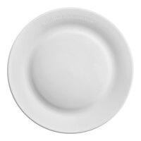 World Centric ZeroWare Reusable 9" PLA White Plate - 50/Case