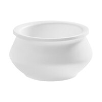 American Metalcraft Marra 3 oz. Cloud White Round Melamine Pot