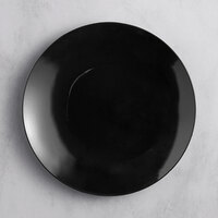 Visions 6" Black Round Plastic Coupe Plate - 150/Case