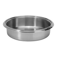 Rosseto 4.75 Qt. Half Size Stainless Steel Round Induction Chafer Food Pan CP102