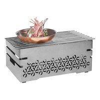 Rosseto Iris Multi-Chef 21 1/2" x 13 1/2" x 10" Stainless Steel Chafer Alternative Warmer SK056