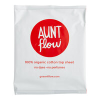 Aunt Flow Organic Cotton Menstrual Pad with Wings - Regular Absorbency - 500/Case