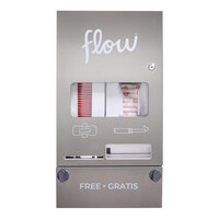 Aunt Flow DISP-OWMS-2 Model O Stainless Steel Wall-Mount No Coin Sanitary Napkin / Tampon Dispenser