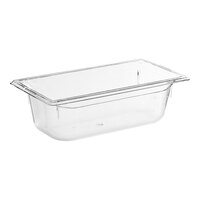 Vollrath 8034410 Super Pan® 1/3 Size Clear Polycarbonate Food Pan - 4" Deep