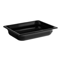 Vollrath 8022420 Super Pan® 1/2 Size Black Polycarbonate Food Pan - 2 1/2" Deep