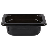 Vollrath 8092420 Super Pan® 1/9 Size Black Polycarbonate Food Pan - 2 1/2" Deep