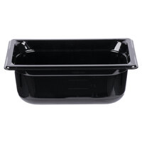 Vollrath 8044420 Super Pan® 1/4 Size Black Polycarbonate Food Pan - 4" Deep