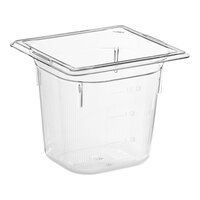 Vollrath 8066410 Super Pan® 1/6 Size Clear Polycarbonate Food Pan - 6" Deep