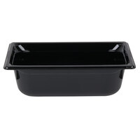 Vollrath 8034420 Super Pan® 1/3 Size Black Polycarbonate Food Pan - 4" Deep