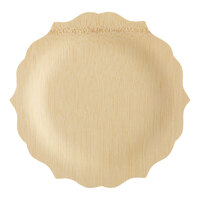 Bambu® Veneerware® 7" Disposable Fancy Bamboo Plate - 100/Case