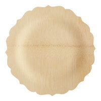 Bambu® Veneerware® 11" Disposable Fancy Bamboo Plate - 100/Case