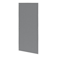 Grand + Benedicts Burnside 47 3/4" x 21 1/2" Silver Perforated Metal Back Panel for Merchandise Displays