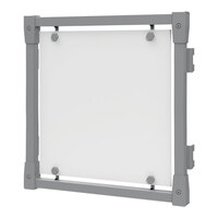 Grand + Benedicts Burnside 24" x 24" Silver Metal Graphic Frame for Wall Systems